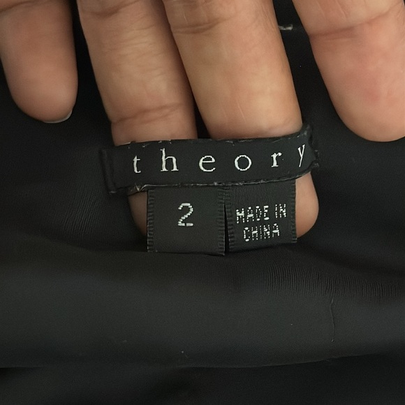 Theory Wool Black Shift Classic Mini Dress Square Neck - Picture 7 of 8